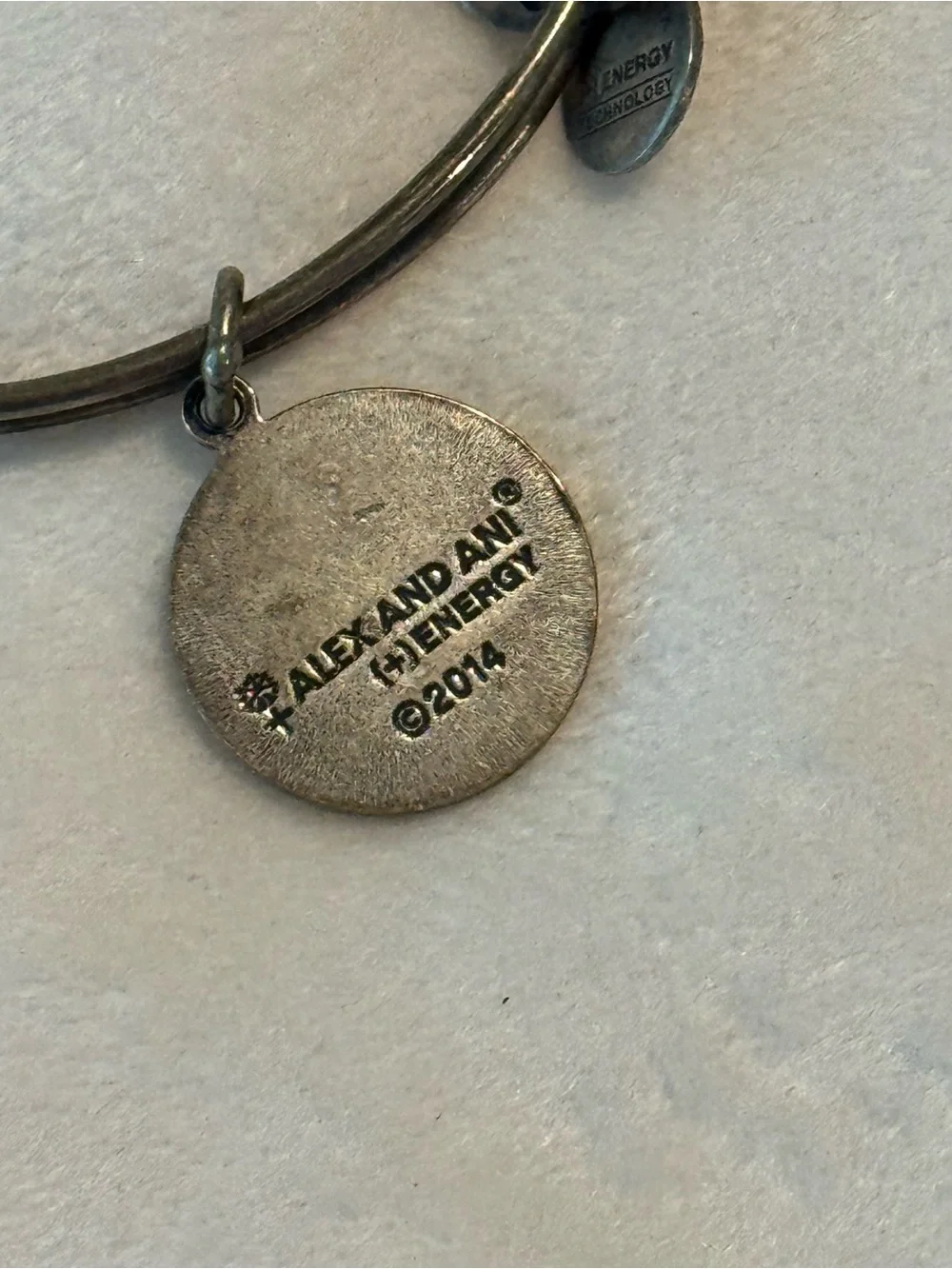 Alex and Ani Star of David Charm Expandable Silver Bangle Bracelet